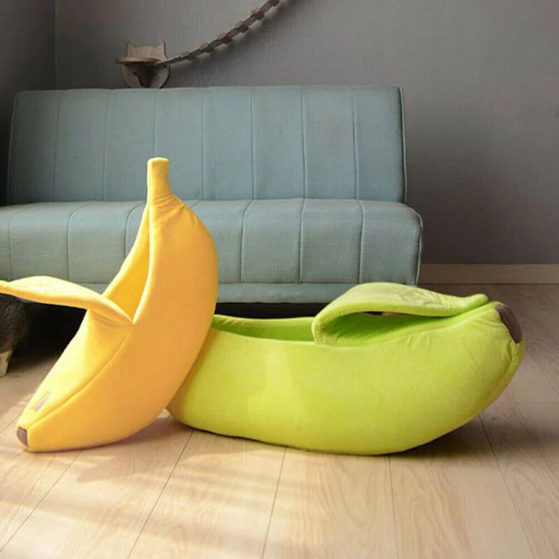 Cozy Banana Cat Bed House