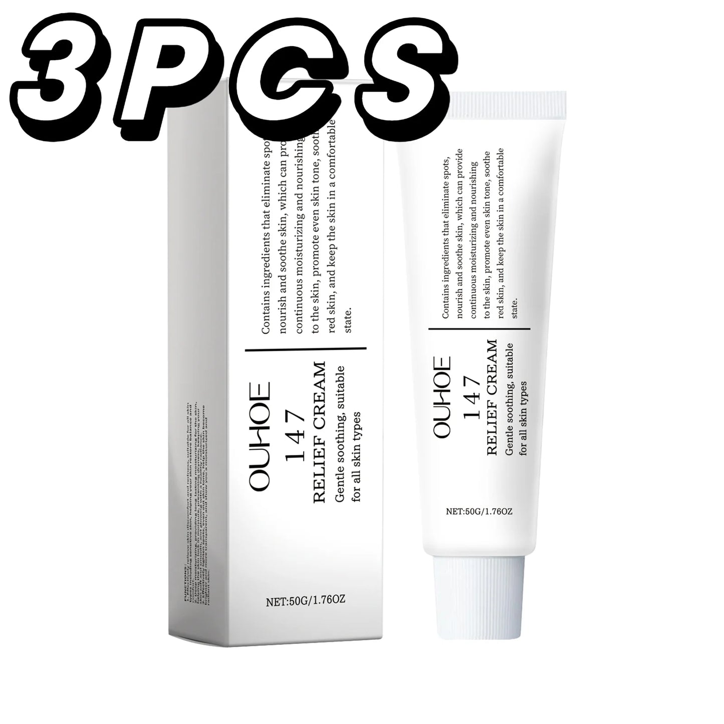 147 Relief Korean Skin Cream – Nourishing Moisturizer for Blemishes & Antioxidant Care