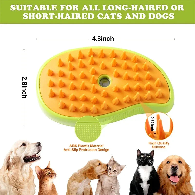 Electric Pet Grooming Spray Brush
