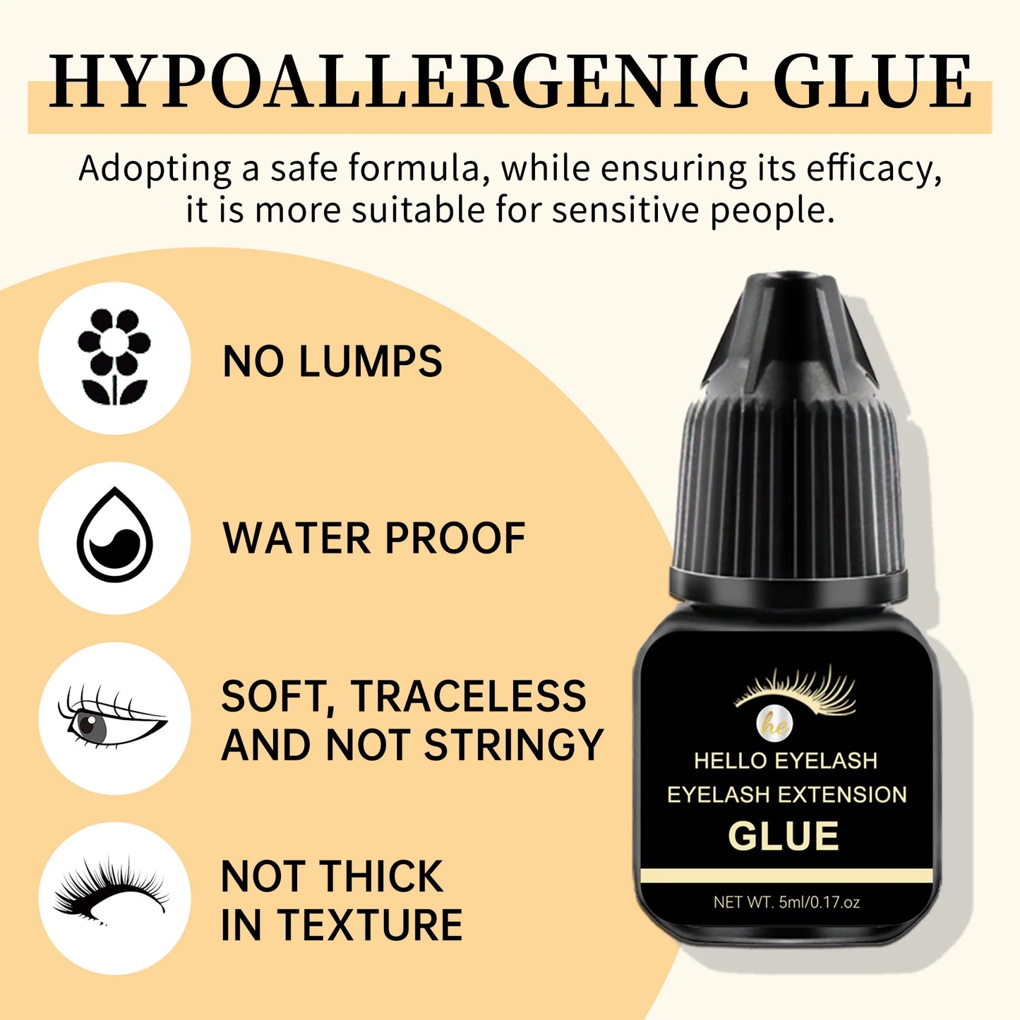 Fast-Drying False Eyelash Glue