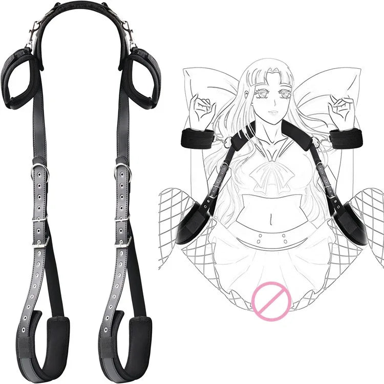 Couples BDSM Restraint Kit with Cuffs & Blindfold