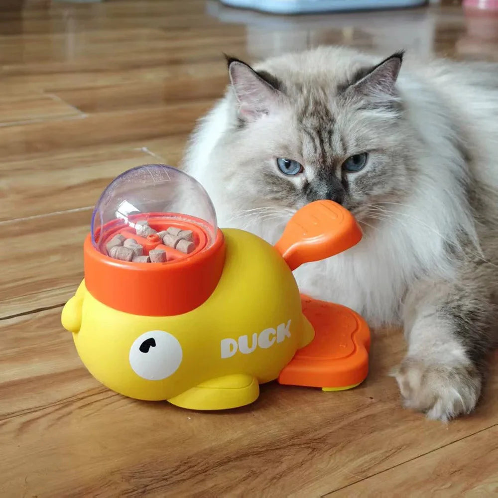 Cartoon Duck Automatic Pet Feeder