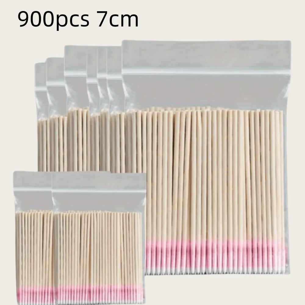 Disposable Wooden Micro Swabs for Eyelashes