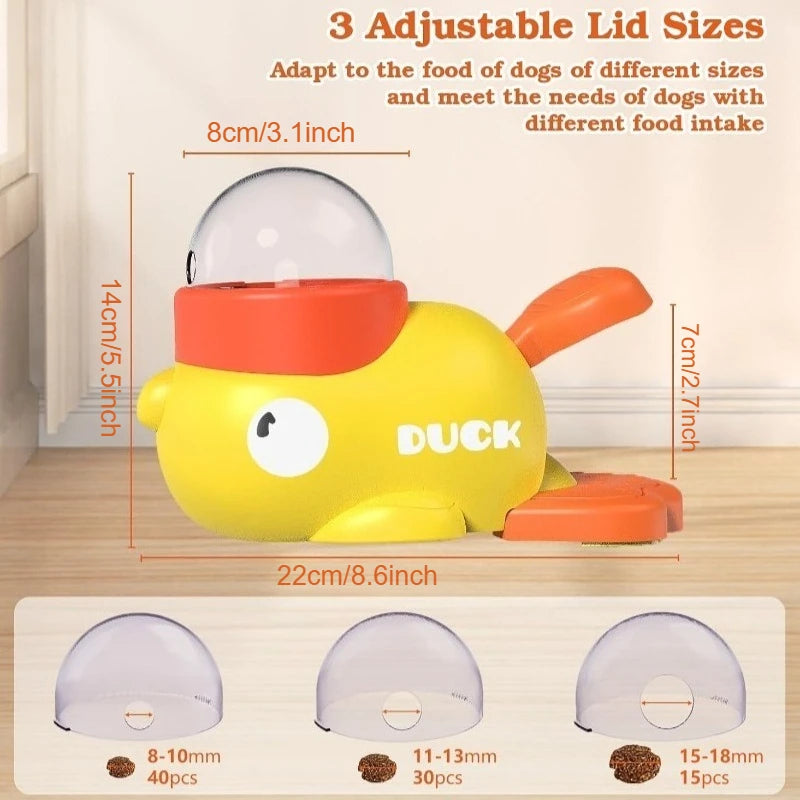 Interactive Duck Pet Treat Dispenser