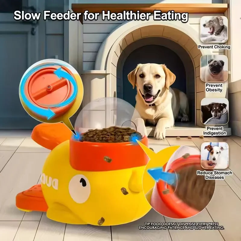 Cartoon Duck Automatic Pet Feeder