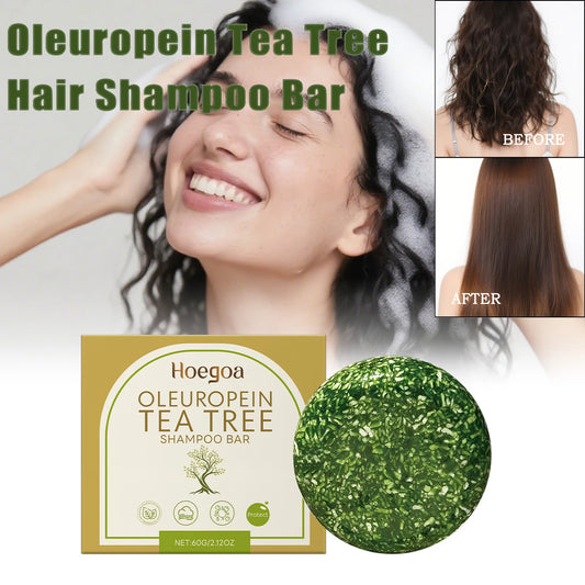 Herbal Tea Tree Dandruff Control Shampoo Bar – Oil Control, Scalp Cleansing & Hair Repair