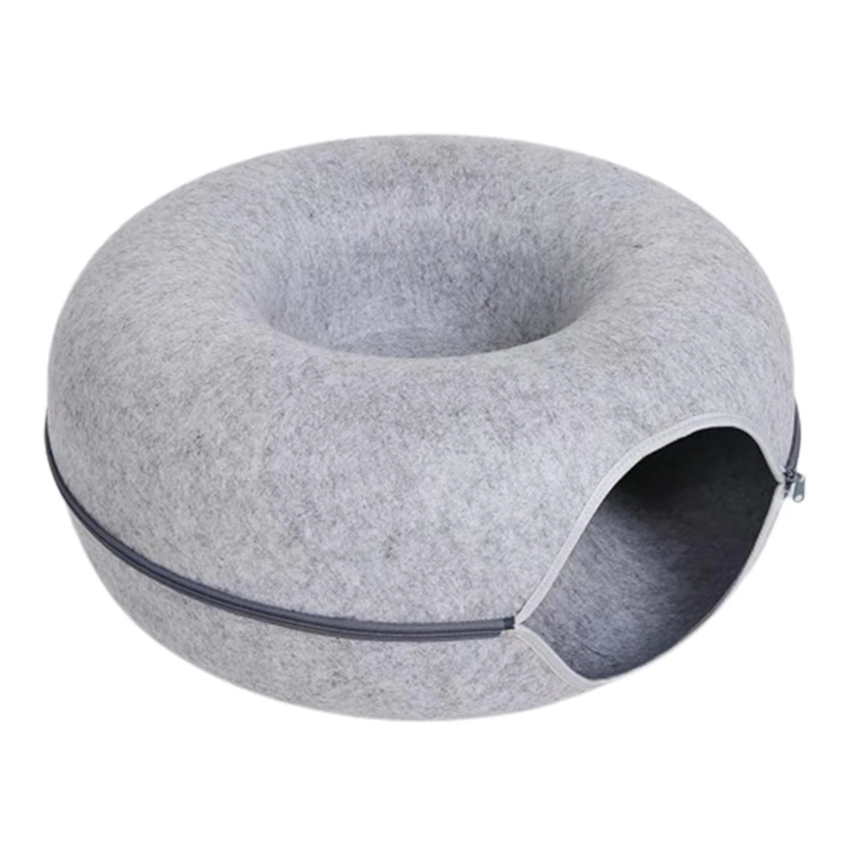 Interactive Felt Cat Tunnel & Nest