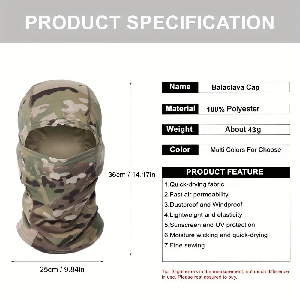 Camouflage Full-Face Cycling Mask
