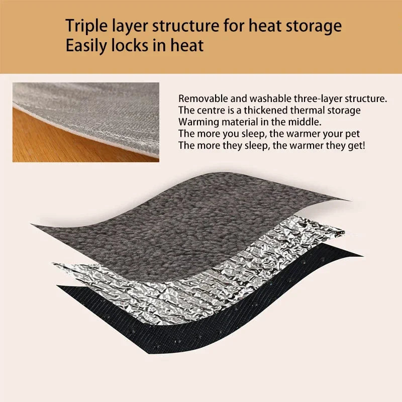 Self-Warming Pet Bed Mat