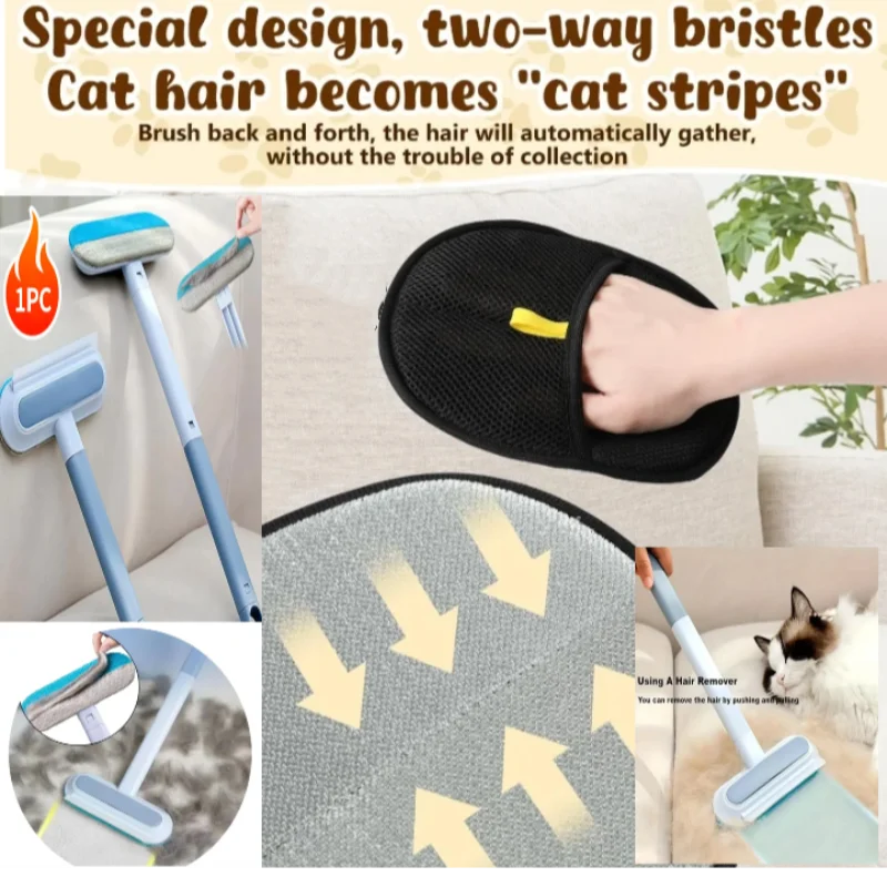 Double-Sided Pet Grooming Glove