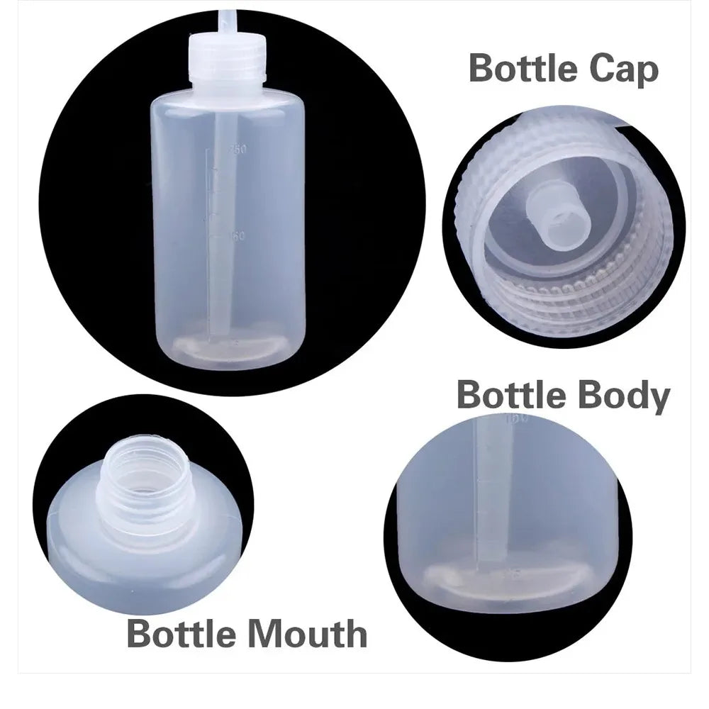 Plastic Squeeze Bottle for Tattoo & Eyelash Cleaning
