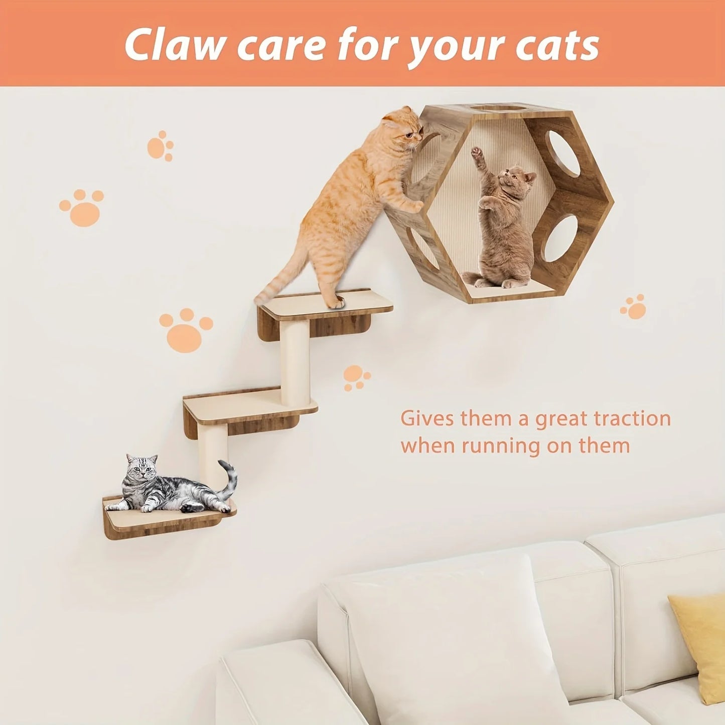 Self-Adhesive Cat Scratching Mat