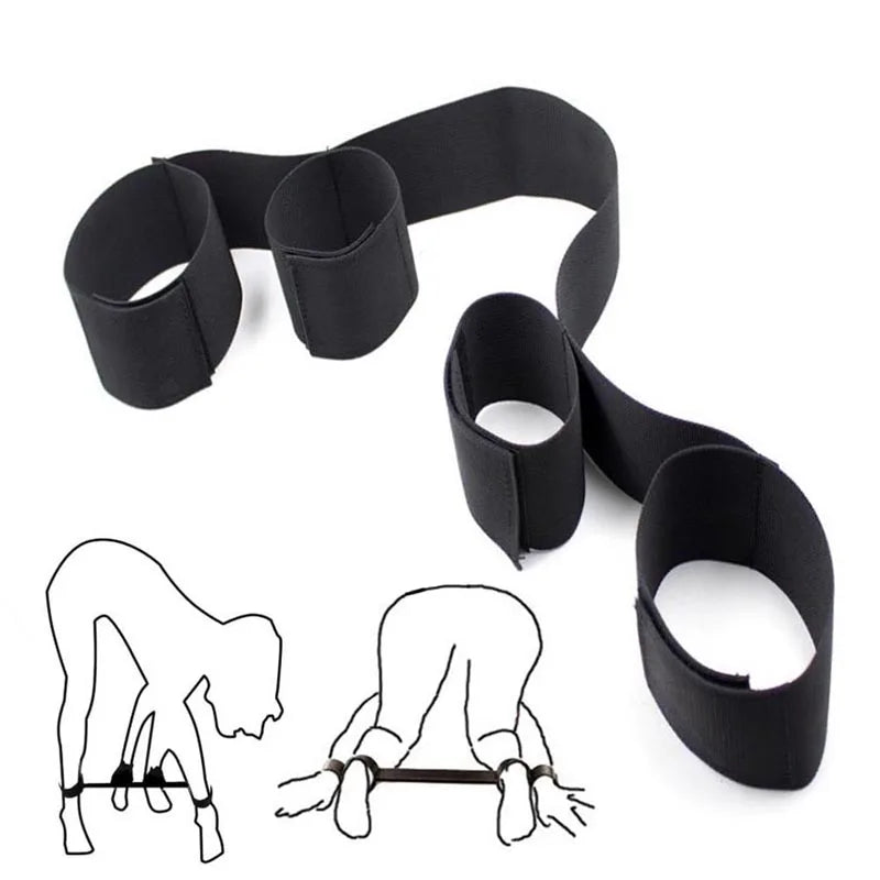 Couples BDSM Restraint Kit with Cuffs & Blindfold