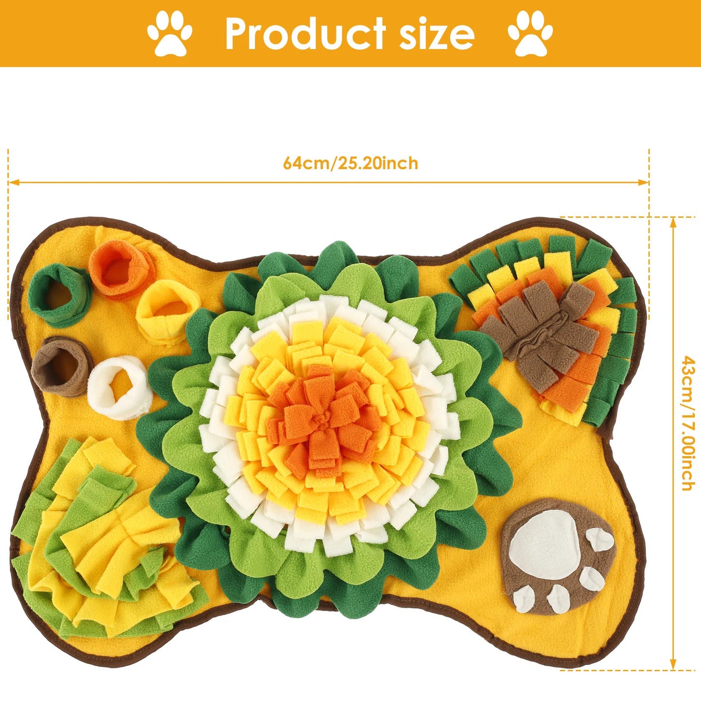 Anti-Slip Interactive Pet Snuffle Mat