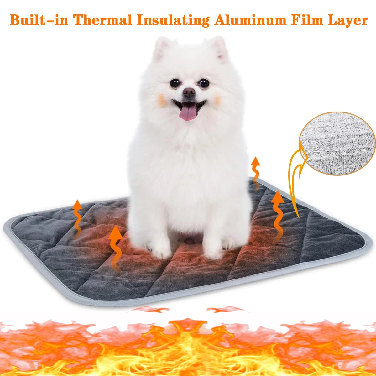 Self-Heating Pet Crate Pad