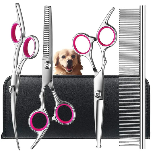 Professional Pet Grooming Scissors Kit