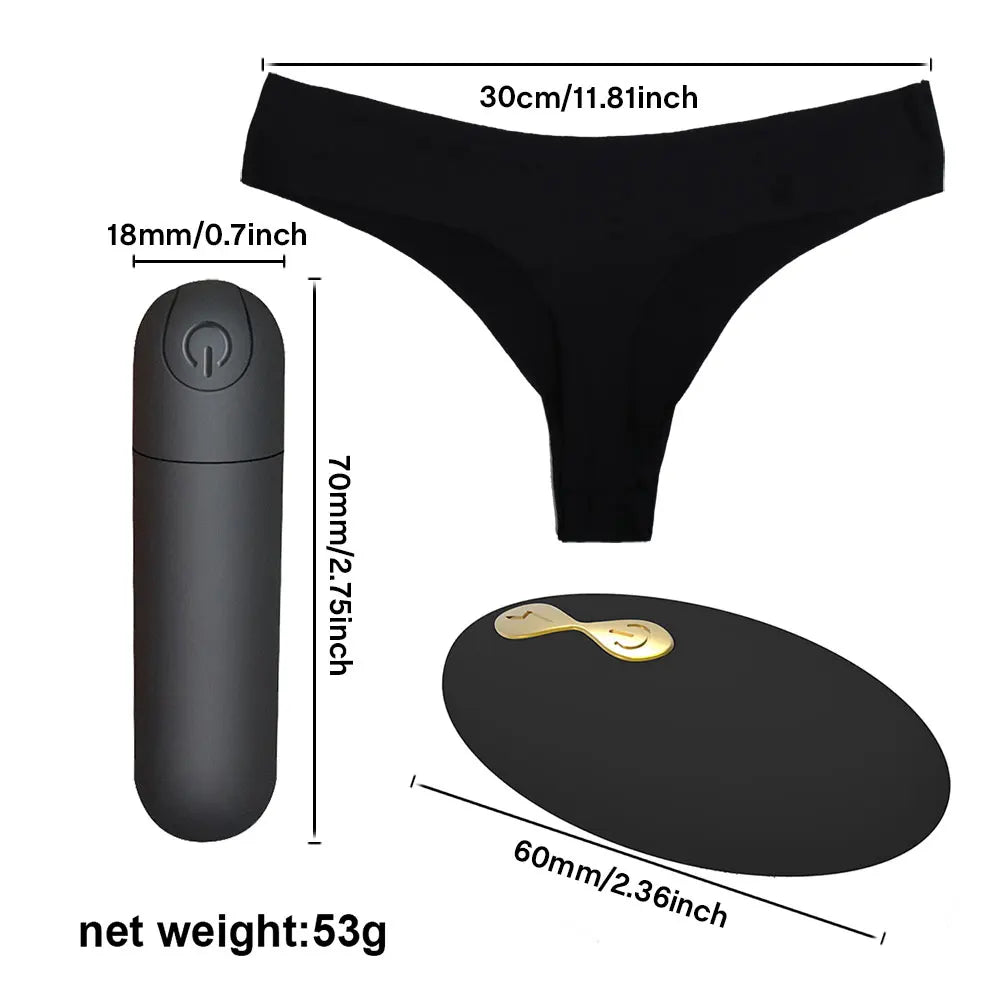 Wireless Remote Control Wearable Panty Vibrator