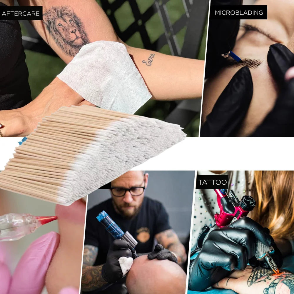 Disposable Wooden Micro Swabs for Eyelashes