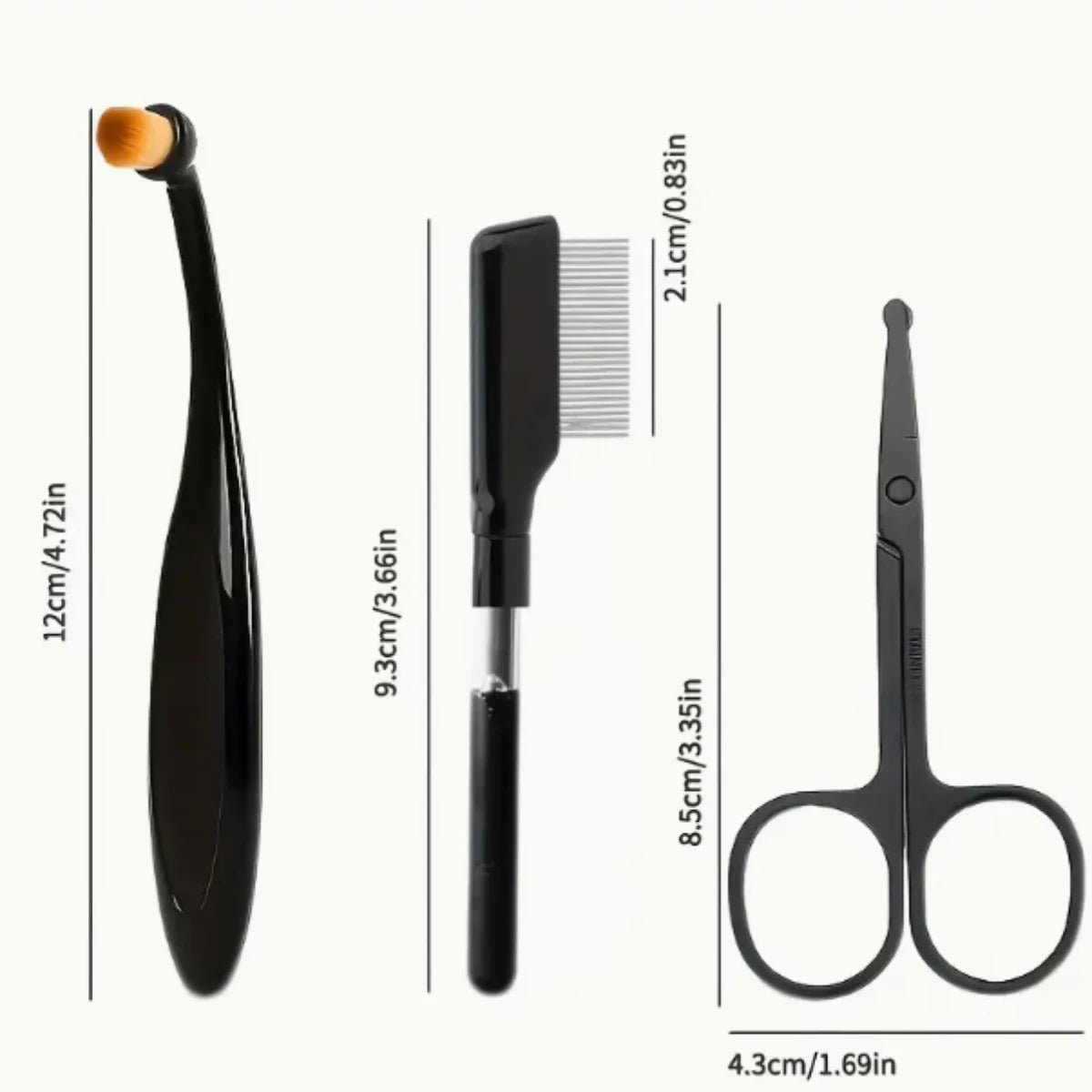 3-in-1 Pet Grooming Kit – Scissors, Comb & Brush Set | Efficient Dog Tear-Stain Cleaning & Hair Trimming Tool