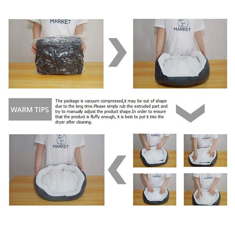 Plush Washable Pet Sofa Bed