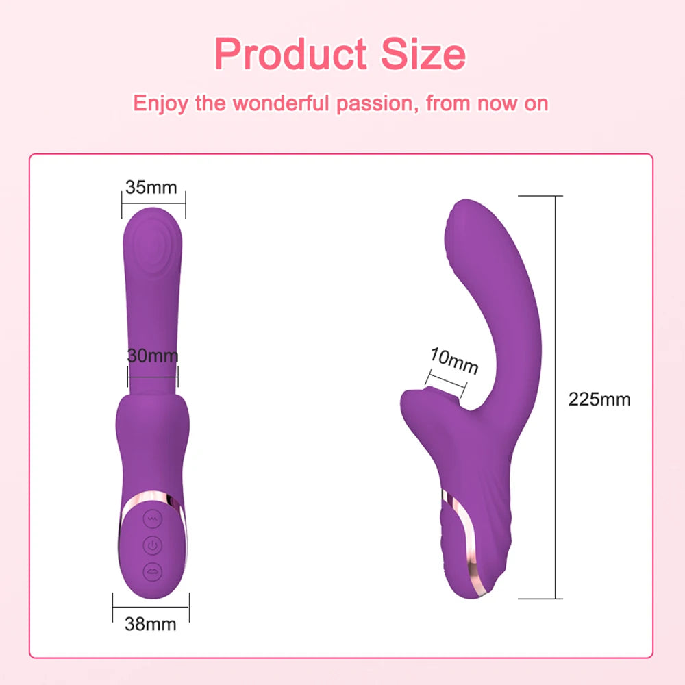 2-in-1 Air Suction & Vibrating Massager (20 Modes)