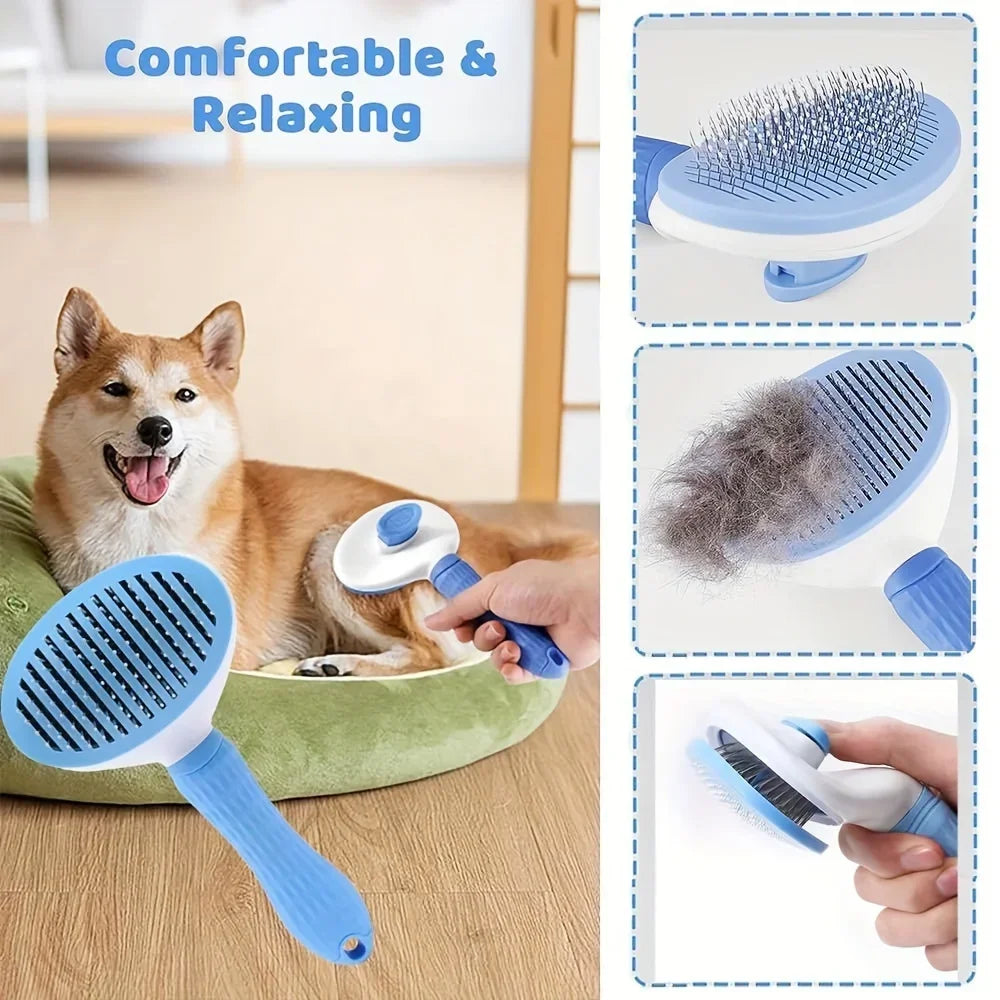 9-Piece Pet Grooming Kit with Brushes & Clippers