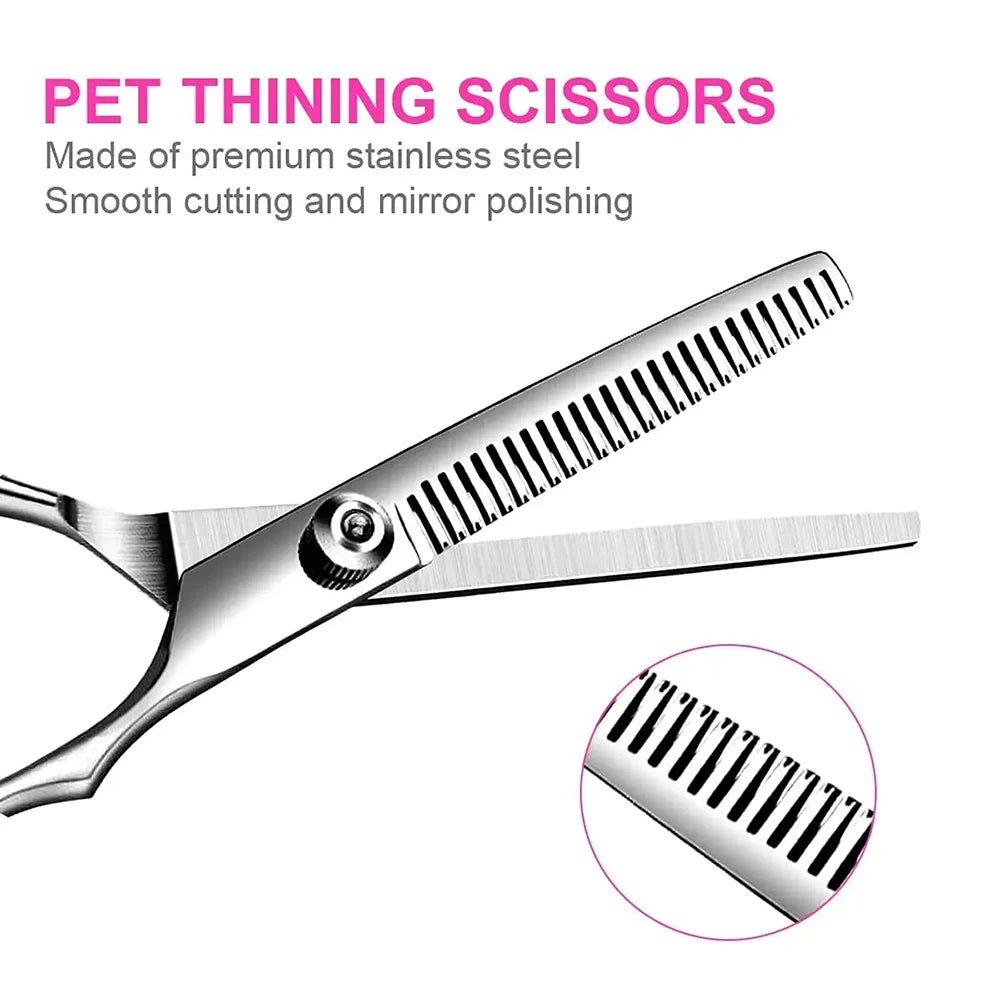 Professional Pet Grooming Scissors Kit
