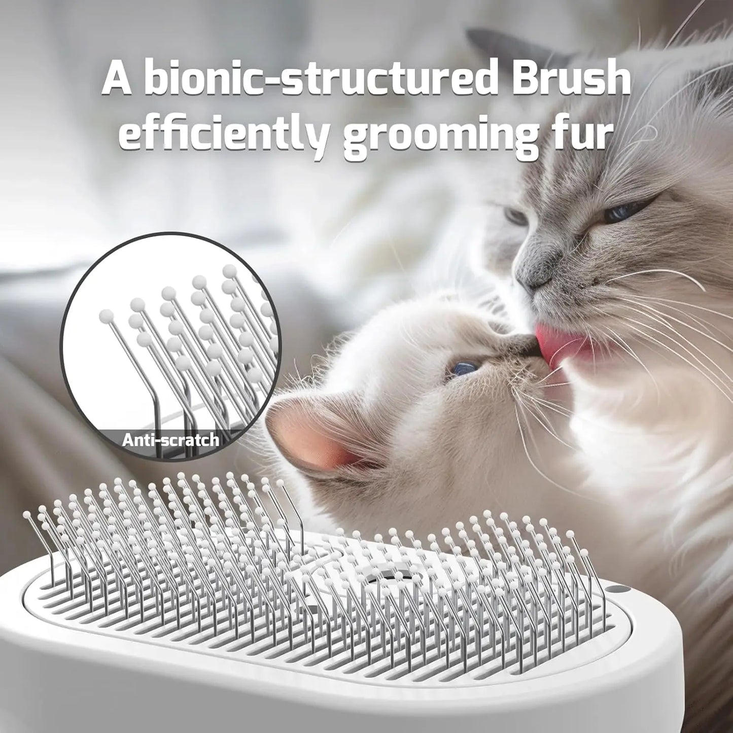 Self-Cleaning Steam Pet Grooming Brush