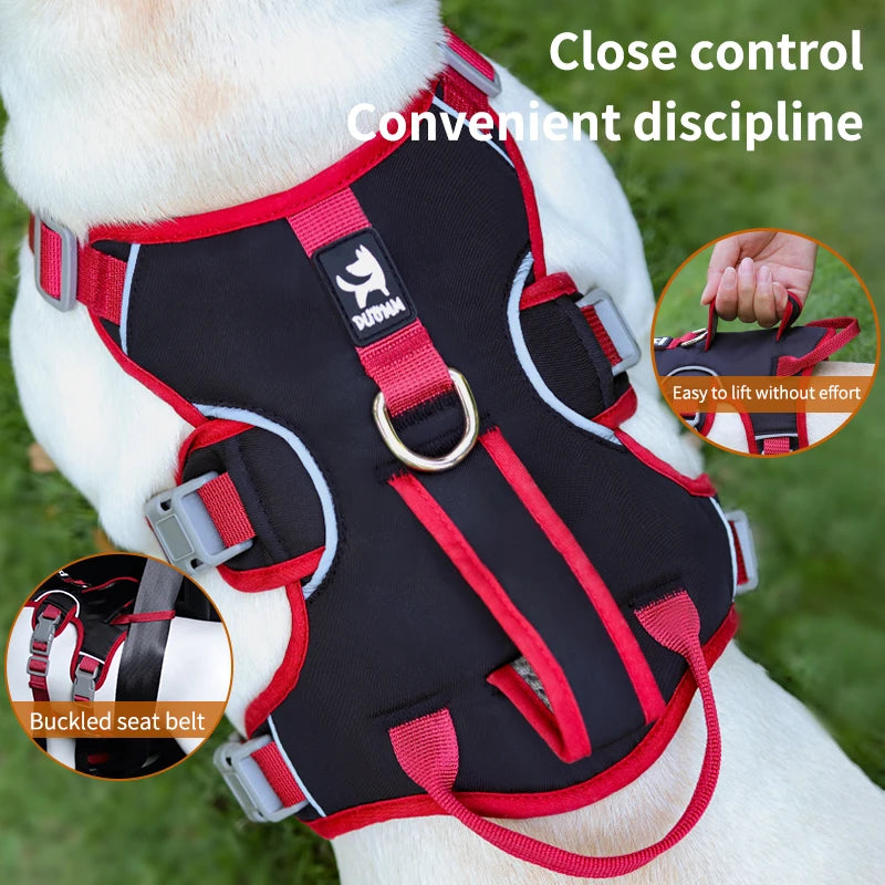 No-Pull Reflective Harness with Grip Handle